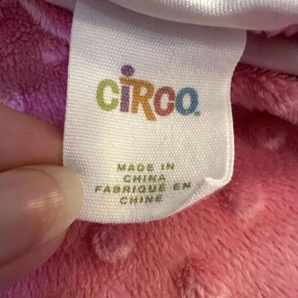 Circo Patchwork Minky Dot Baby Blanket Dobby Pink Sherpa - Picture 3 of 5